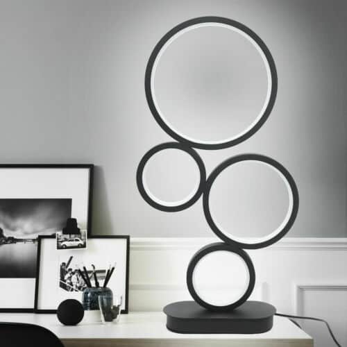 4-Circle Dimmable Halo LED Table Lamp