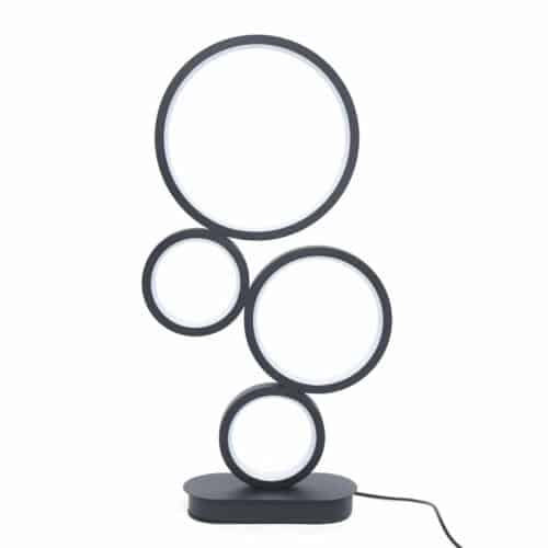 4-Circle Dimmable Halo LED Table Lamp 10