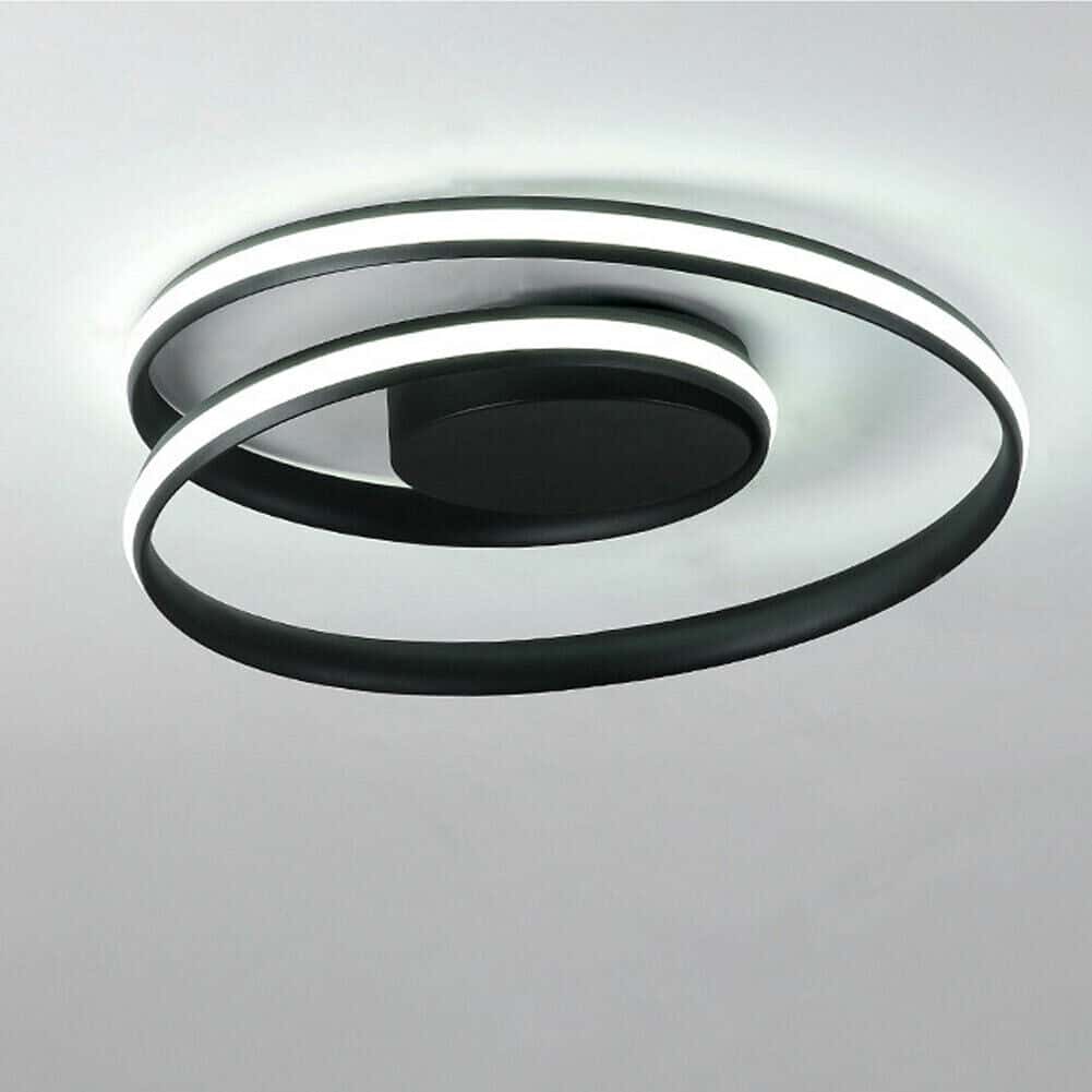 Black Swirls Acrylic Pendant Chandelier 5