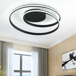 Black Swirls Acrylic Pendant Chandelier 1