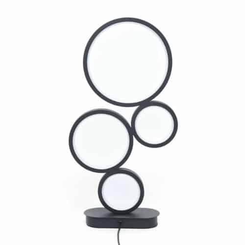 4-Circle Dimmable Halo LED Table Lamp 7