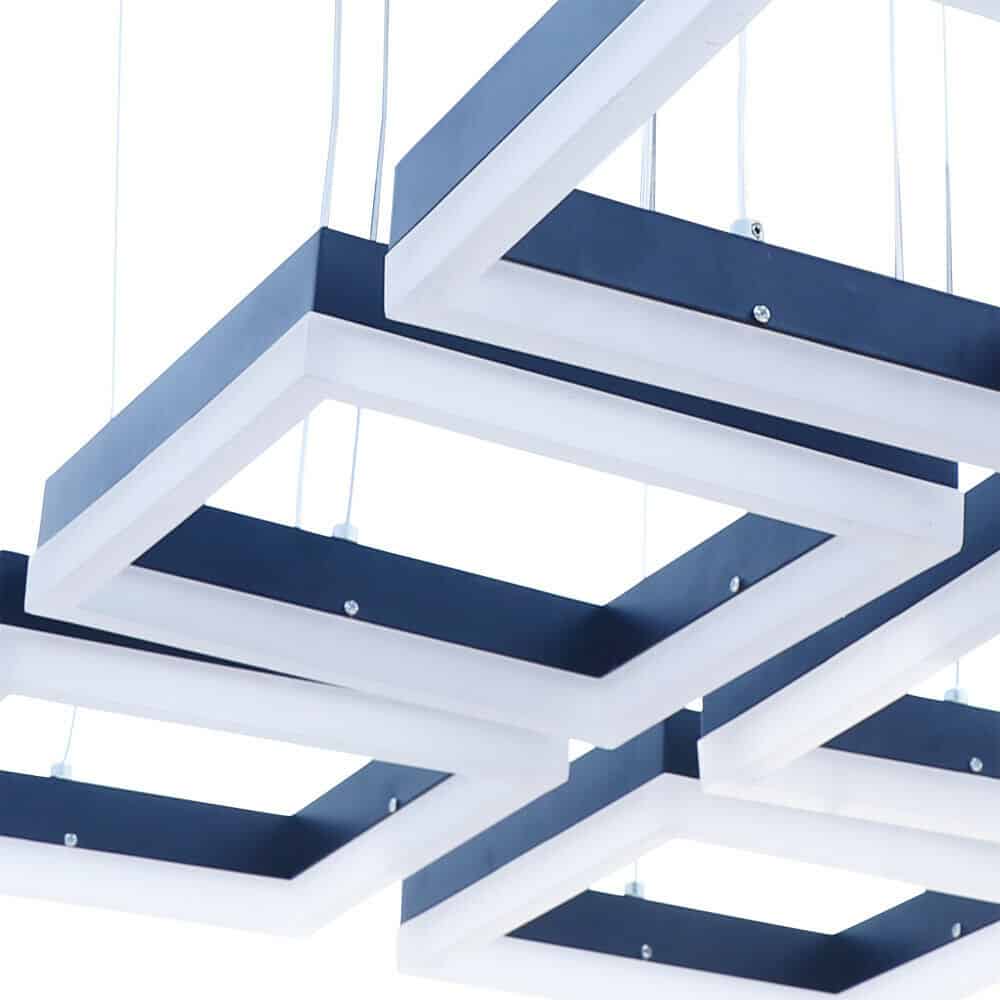 3-Square or 6-Square Pendant Chandelier 10