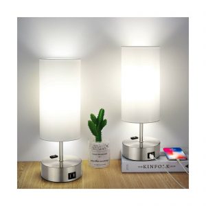 Set of 2 Bedside Table Lamps