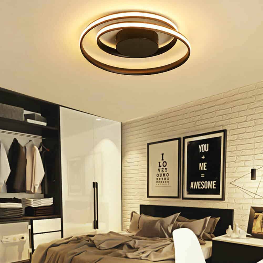 Black Swirls Acrylic Pendant Chandelier 3