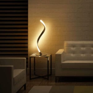 Spiraled Steel Dimmable LED Table Lamp 5
