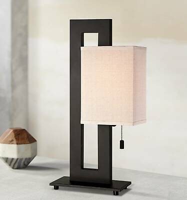 Rectangular Bronze Floating Table Lamp