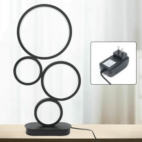 4-Circle Dimmable Halo LED Table Lamp 6