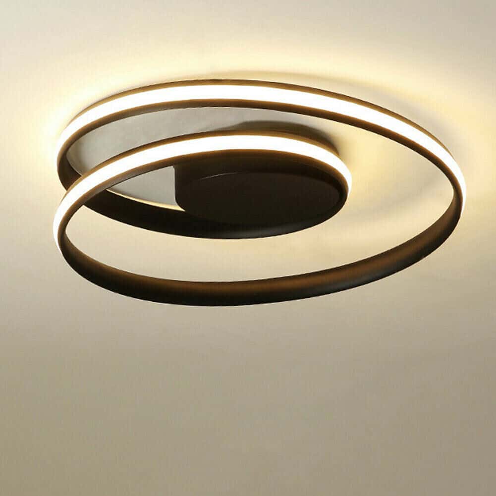 Black Swirls Acrylic Pendant Chandelier 2