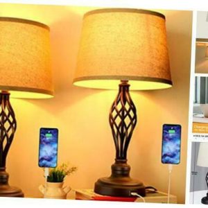 Set of 2 Touch 3-Way Dimmable Table Lamp 1