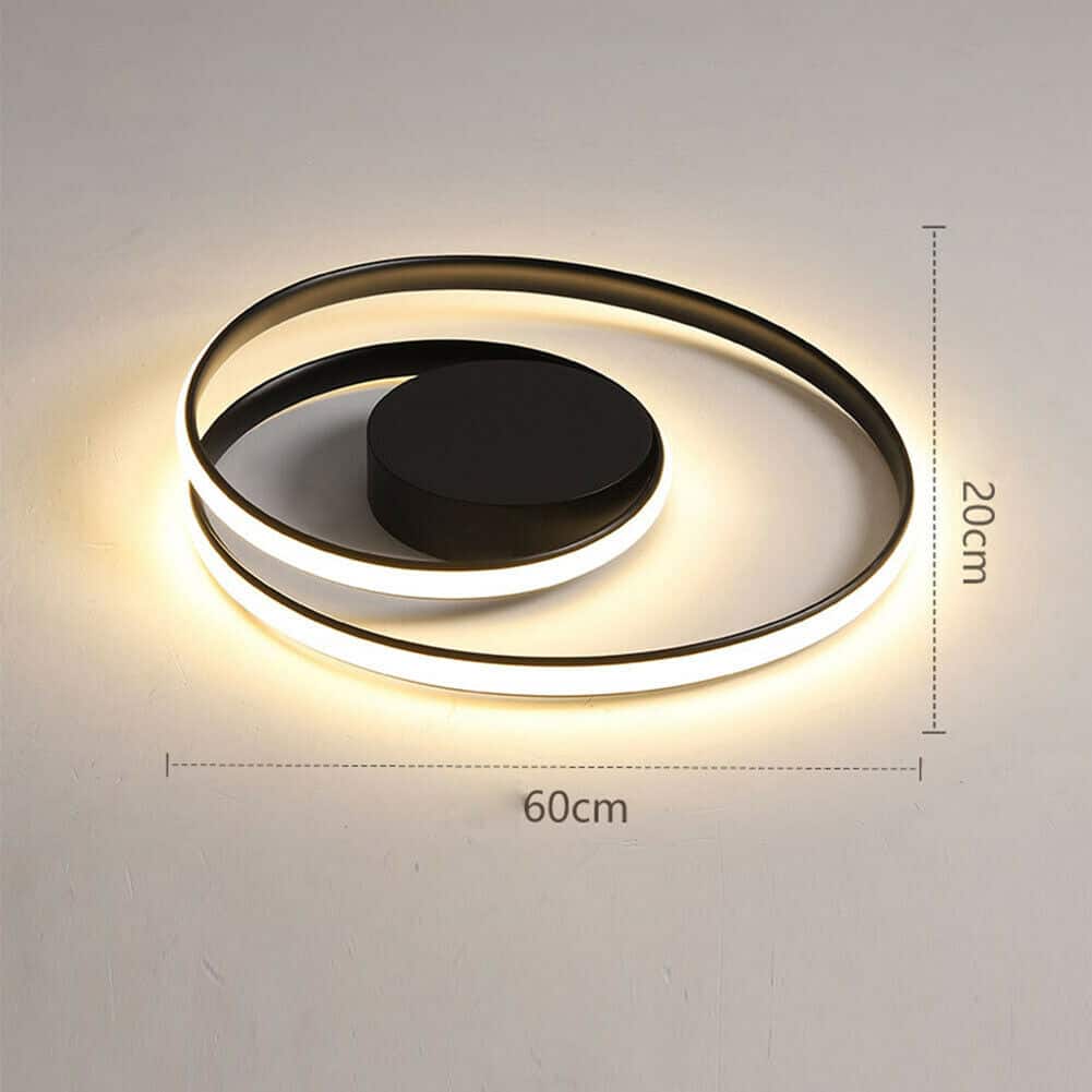 Black Swirls Acrylic Pendant Chandelier 7