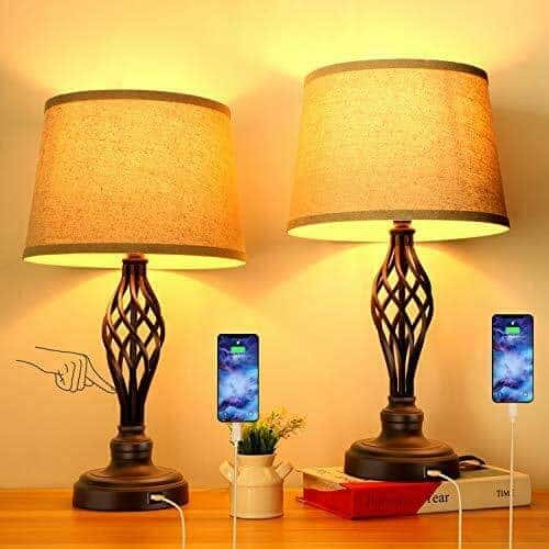 Set of 2 Touch 3-Way Dimmable Table Lamp 2