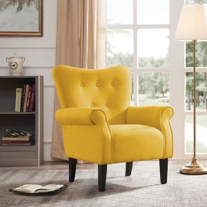 Citrine Upholstered Sofa Arm Chair