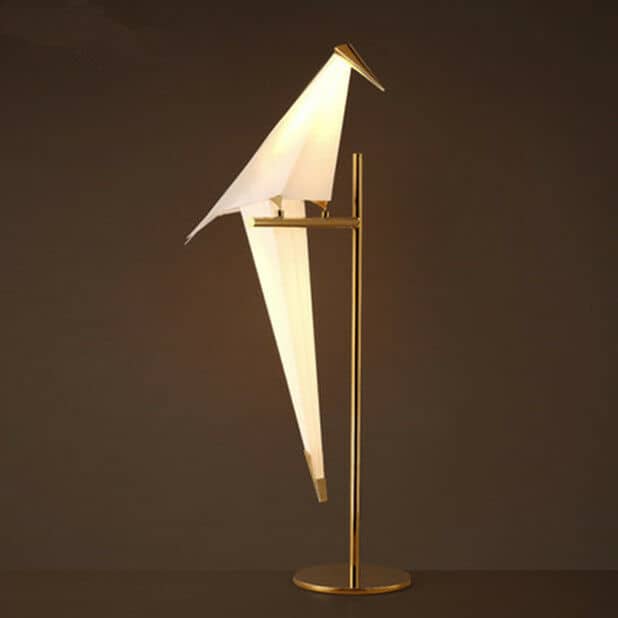 Iron Swing Origami Bird LED Table Lamp 7