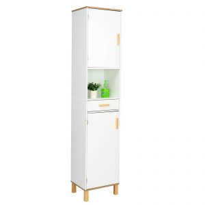 White Tall Kitchen Pantry Cabinet Storage 1