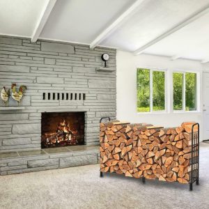 6-ft Steel Firewood Log Storage Rack