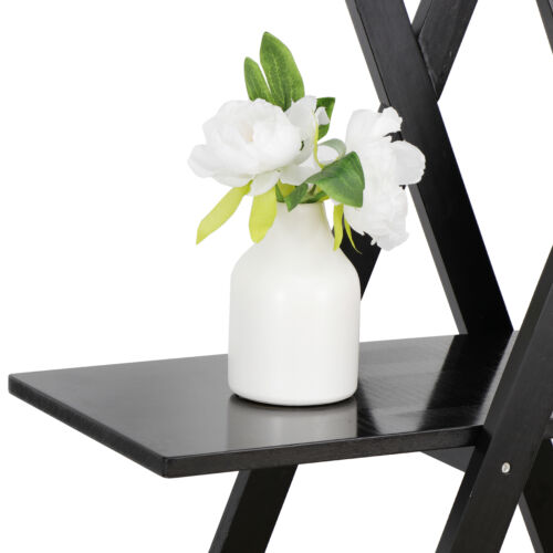 A-Frame 4-Tier Black Ladder Shelf 5