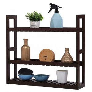 Bamboo 3-Tier Wall Mounted Bathroom Rack 4