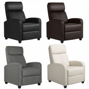 Modern Faux Leather Modern Reclining Sofa Chair