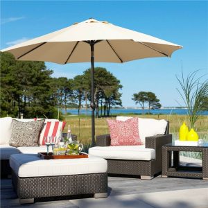 7.5/9/11 Ft Modern Patio Umbrella w/ Tilt Crank