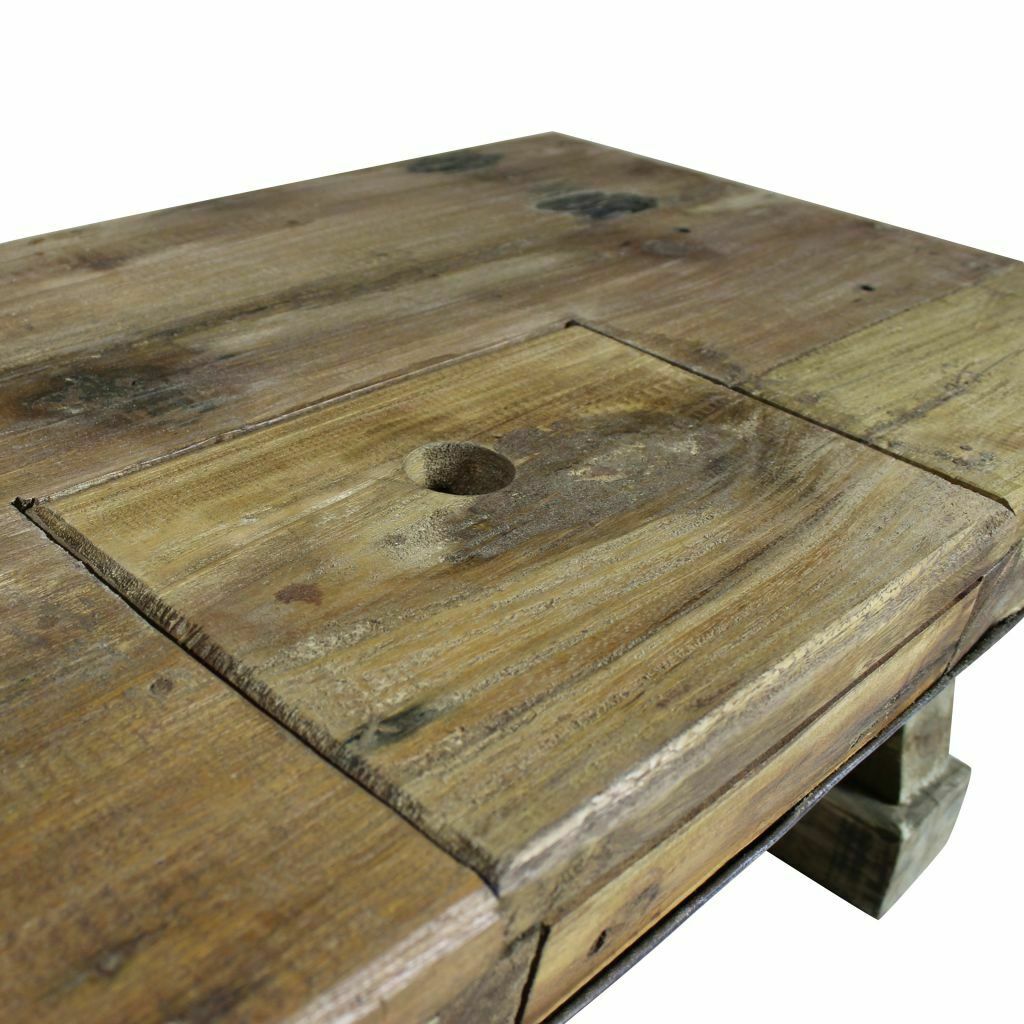 VidaXL 35.4" Solid Reclaimed Wood Coffee Table 2