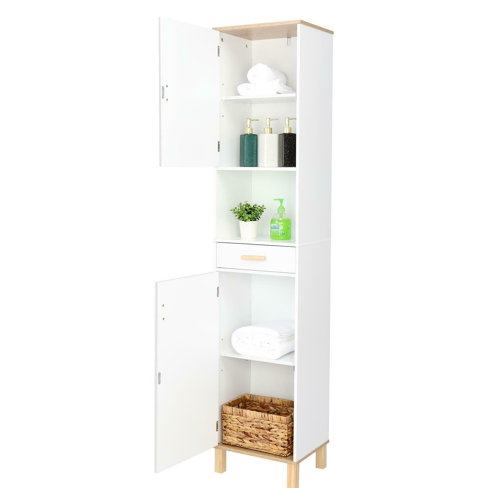 White Tall Kitchen Pantry Cabinet Storage 3