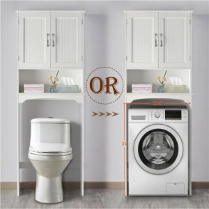 White "Over The Toilet" Bathroom Rack 3
