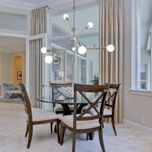 6 Light Midcentury Modern Sputnik Ceiling Light Pendant