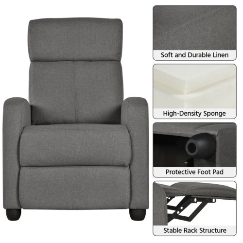 Living Room Fabric Sofa Recliner 2