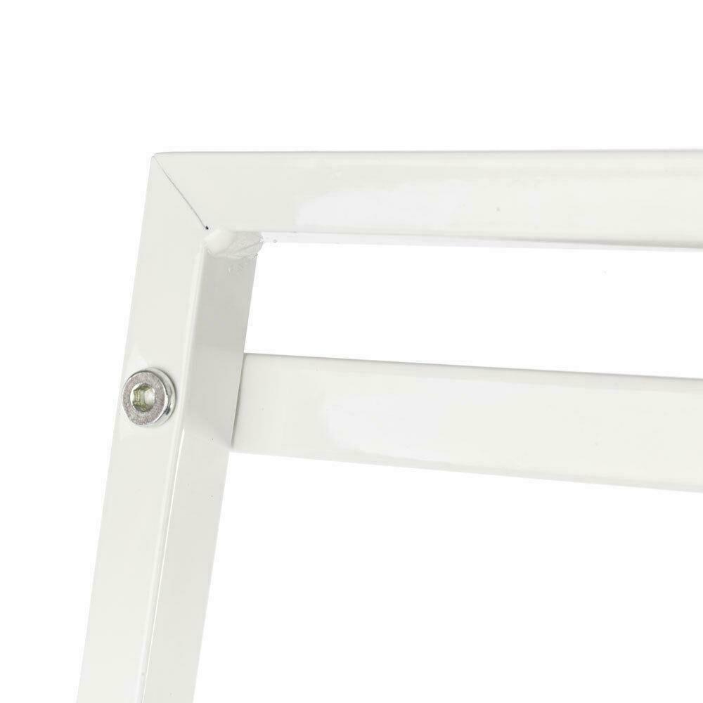 4-Tier White Storage Ladder Leaning-Bookshelf 4