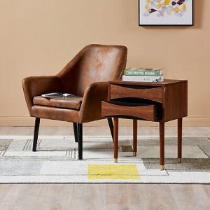 Versanora Dawson Midcentury Modern Wooden Side Table