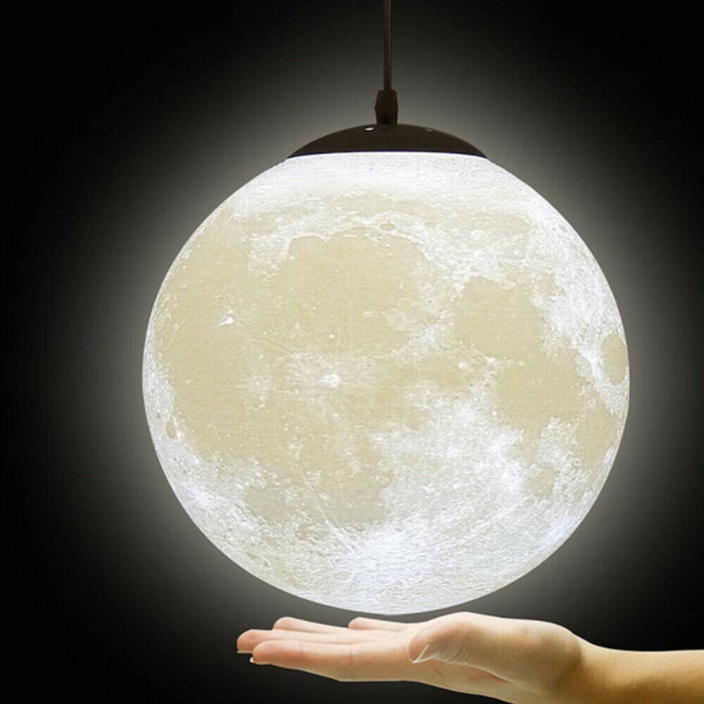 3D Printed Moon Pendant Ceiling Lamp 10