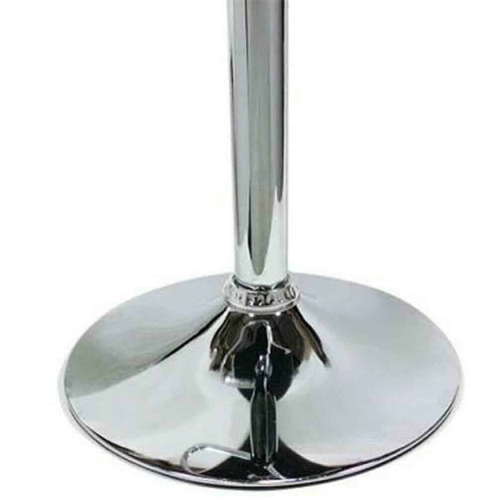 Set Of 2 Adjustable PU Leather Barstools w/ Chrome Base 3