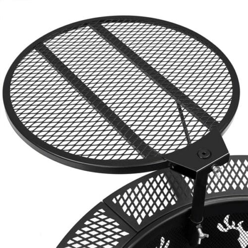 32" Outdoor Wood Fire Pit w/ 18.5in Cooking Grill 5
