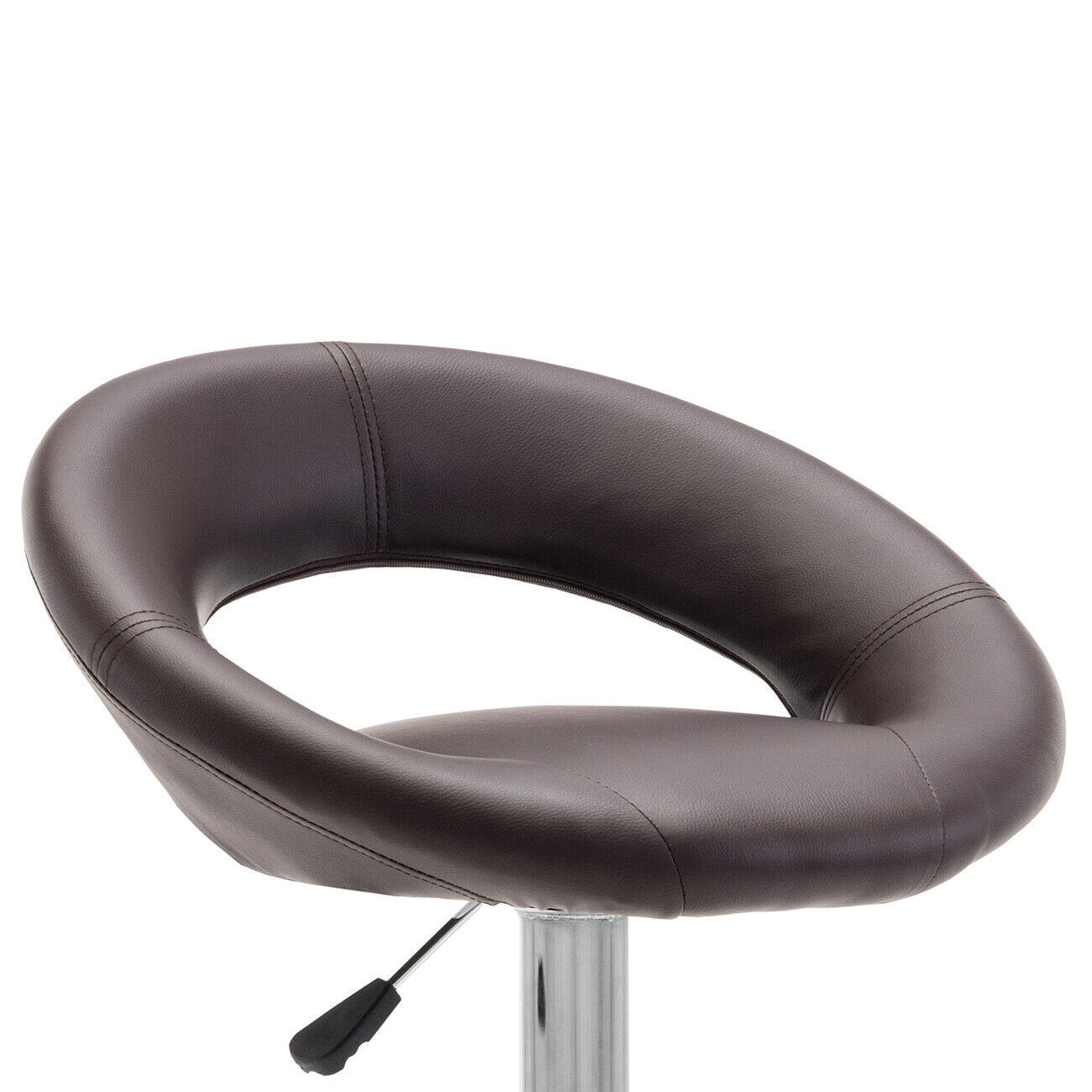 Set of 2 - Hydraulic Faux Leather Bar Stools 1