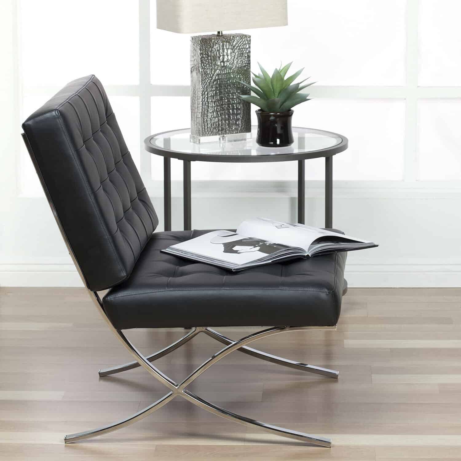 Studio Designs Bonded Leather Atrium Sofa Chair 6