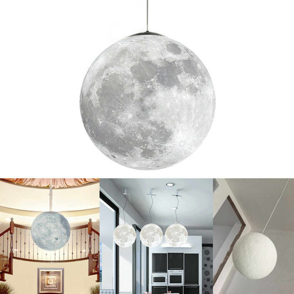 3D Printed Moon Pendant Ceiling Lamp 11