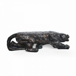 Emersyn Outdoor Leopard Concrete & Copper Bench 6