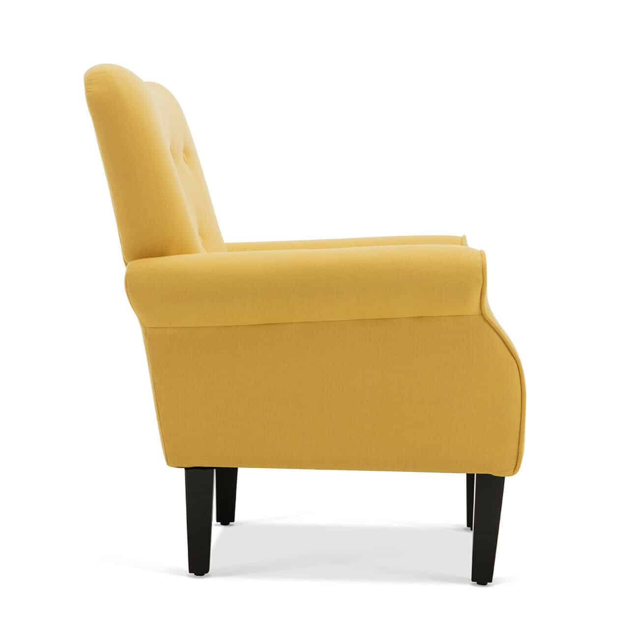 Citrine Upholstered Sofa Arm Chair 3