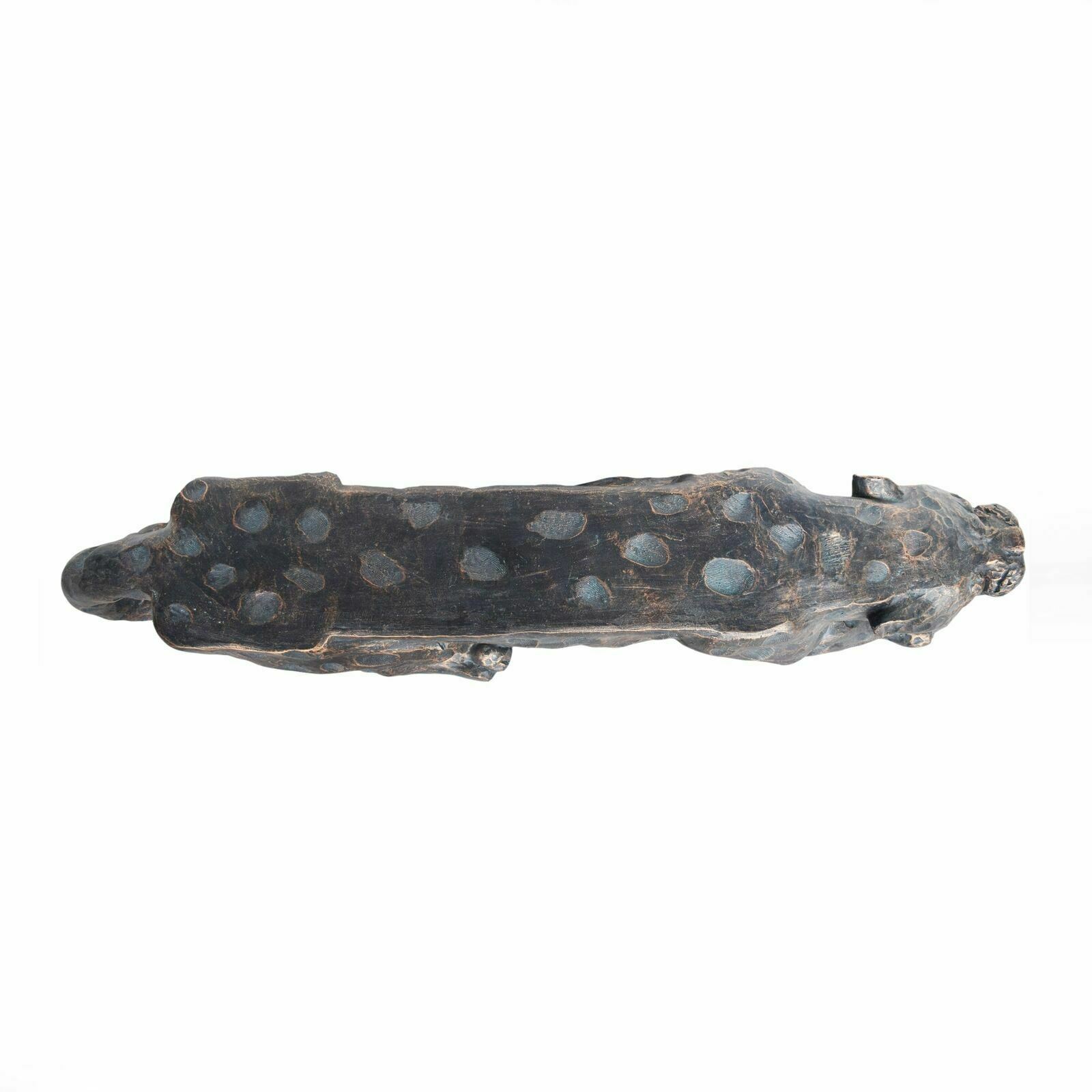 Emersyn Outdoor Leopard Concrete & Copper Bench 4
