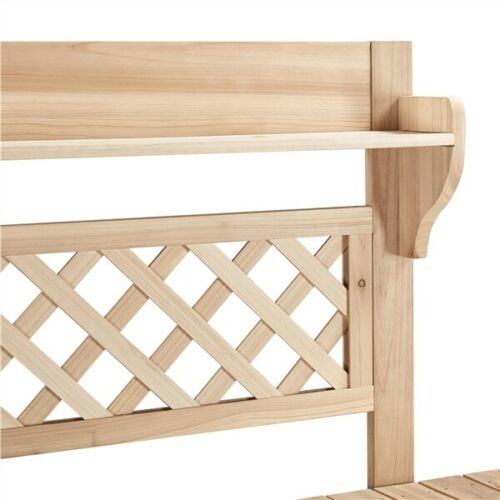 Solid Fir Wood Garden or Bar Workstation Table w/Sliding Tabletop 10