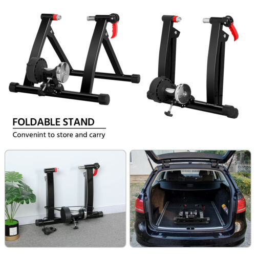 Indoor Magnetic Stationary Bike Trainer w/ 6 speeds 9