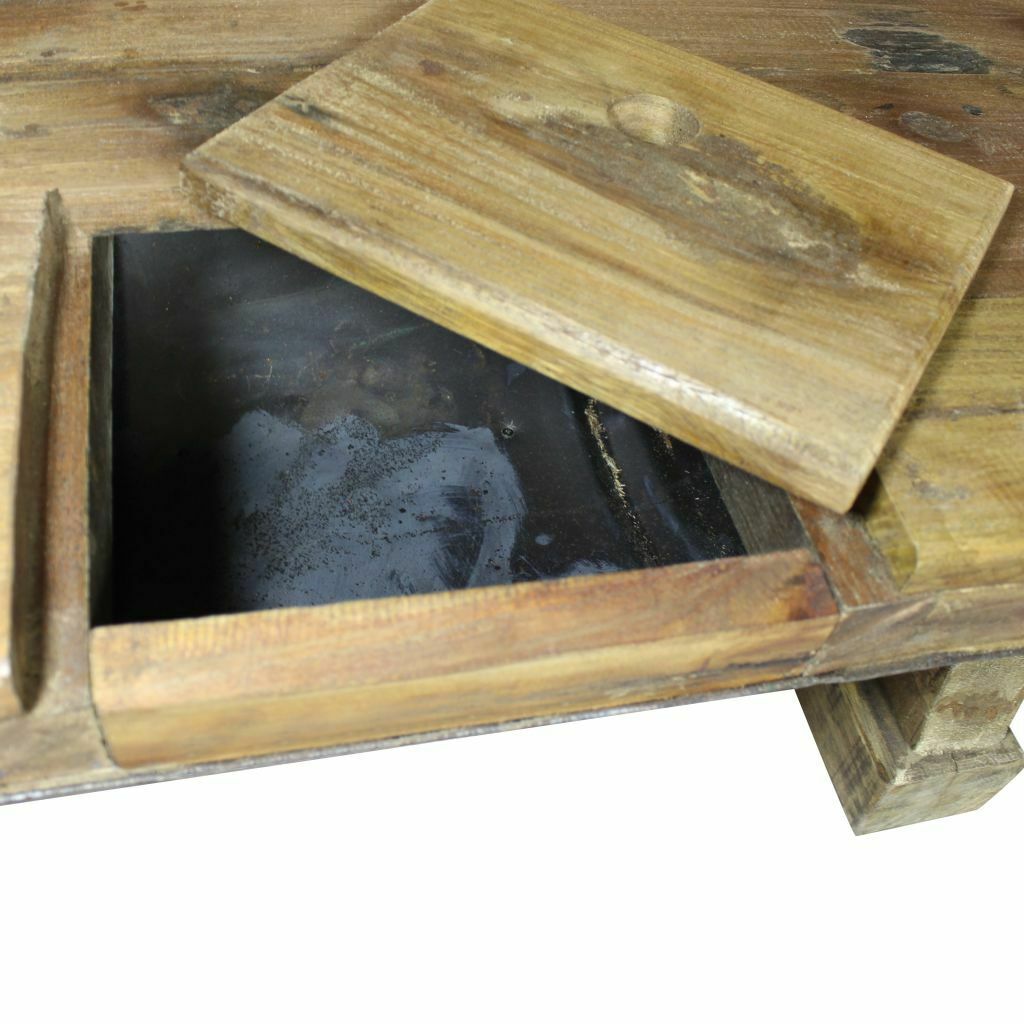 VidaXL 35.4" Solid Reclaimed Wood Coffee Table 3