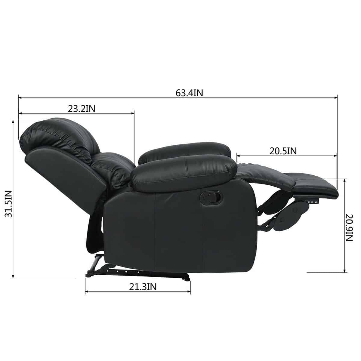Modern Leather Recliner Chair 3