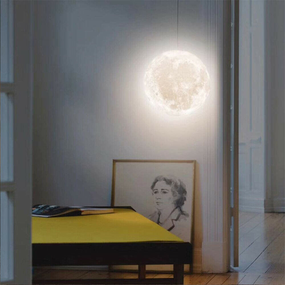 3D Printed Moon Pendant Ceiling Lamp 9