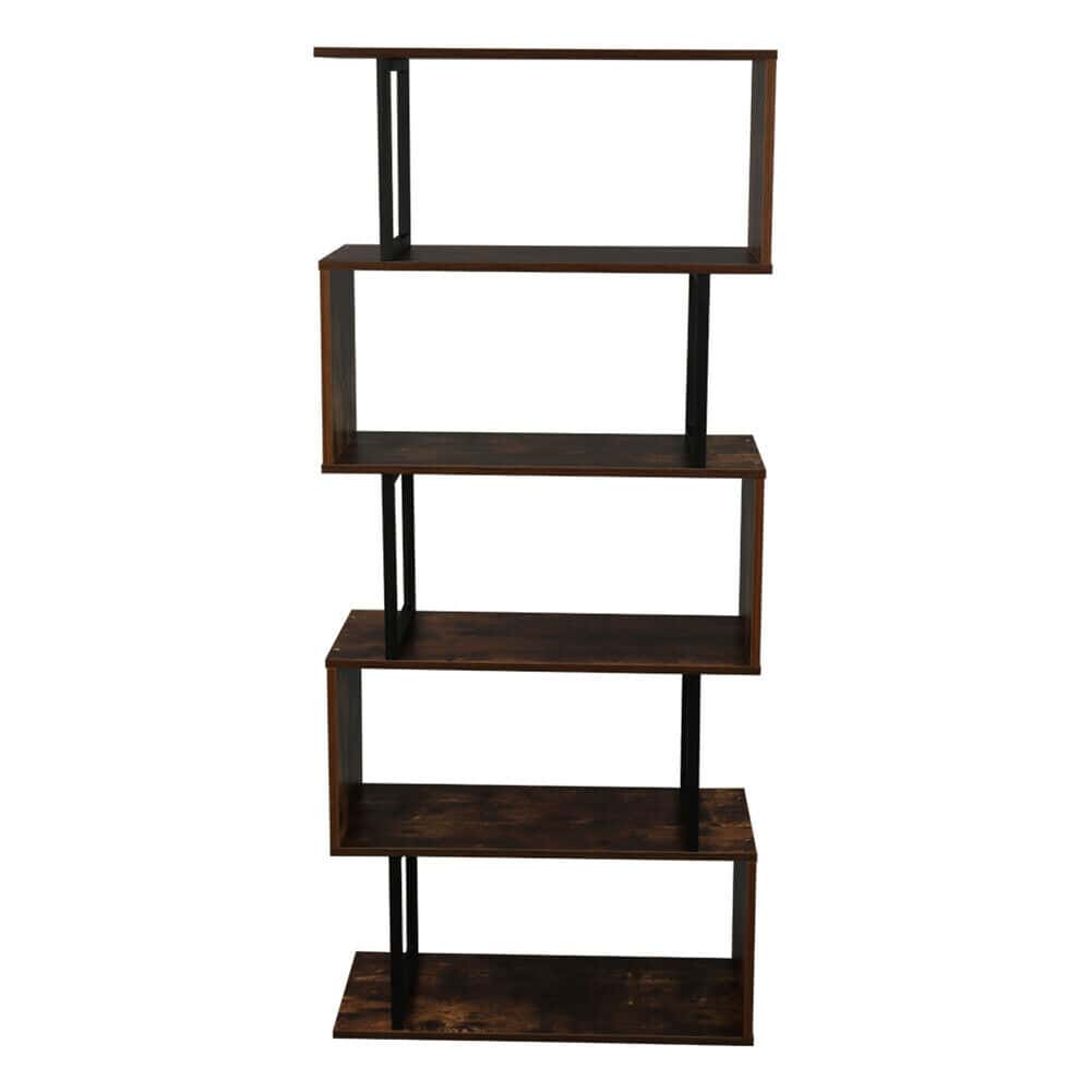 Z-Frame Wood Bookshelf Storage Shelf 3