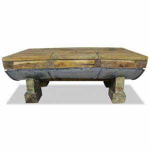 VidaXL 35.4" Solid Reclaimed Wood Coffee Table 1