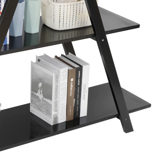 A-Frame 4-Tier Black Ladder Shelf 7