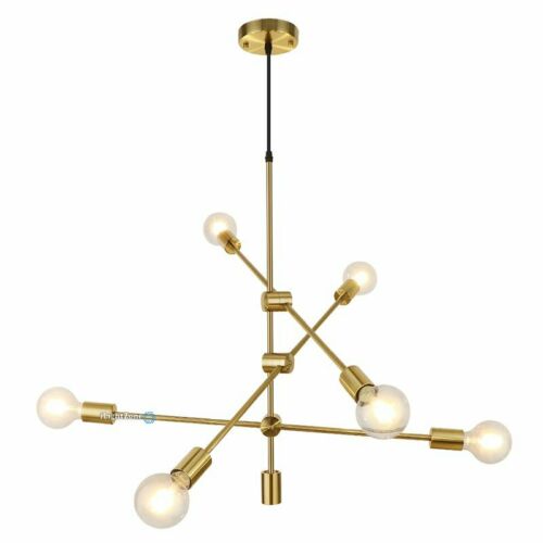 6 Light Midcentury Modern Sputnik Ceiling Light Pendant 6