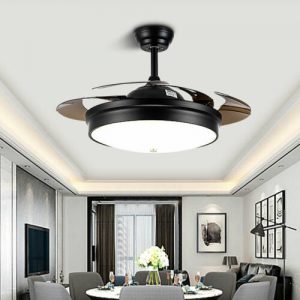 42" "Full Moon" Retractable Dimmable LED Ceiling Light w/ Fan 1
