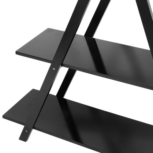 A-Frame 4-Tier Black Ladder Shelf 11